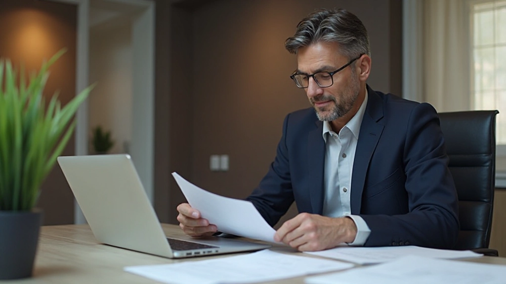 Профессиональное фото офиса с документами об инвестировании в недвижимость