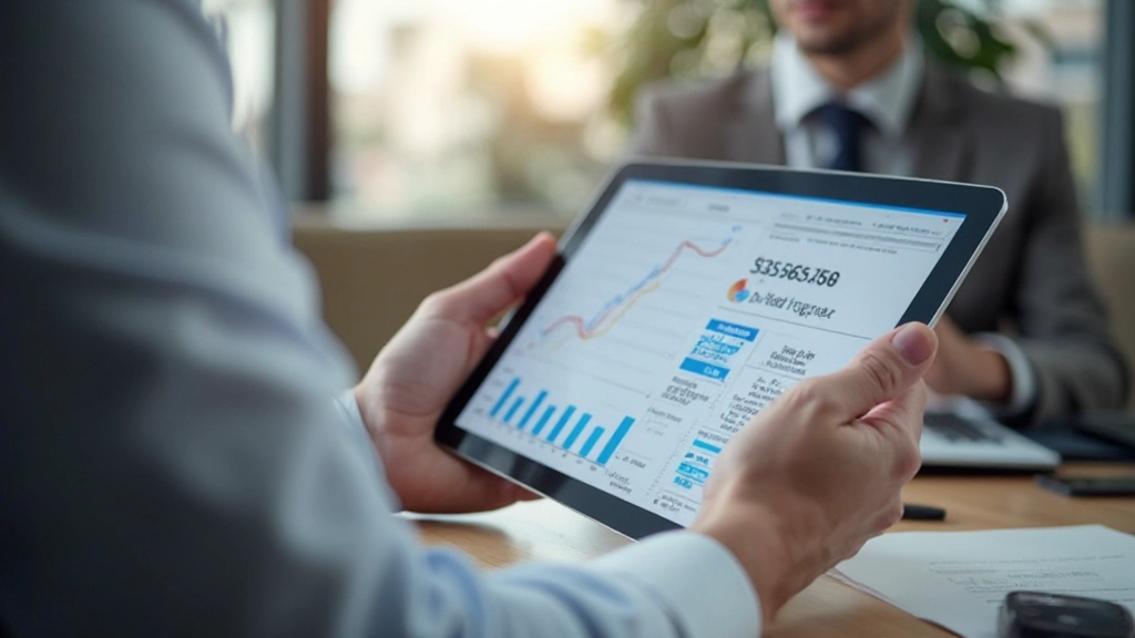 Диаграмма бюджета и финансовое планирование на планшете с графиками доходов и расходов