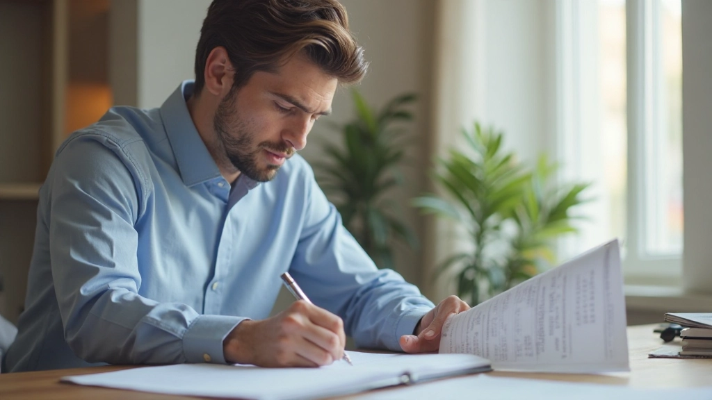 Профессиональное рабочее пространство с ноутбуком и финансовыми документами