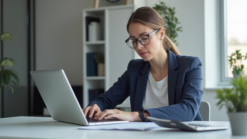 Профессиональное рабочее место с финансовыми графиками и калькулятором