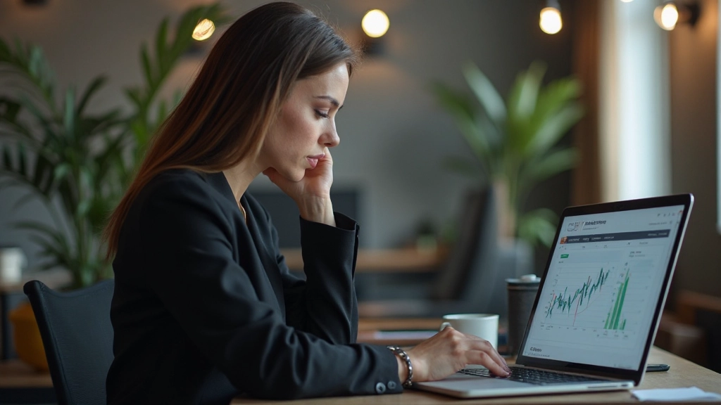 Инвестиционный портфель с различными активами на экране ноутбука