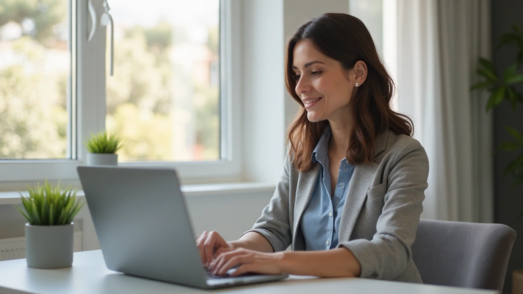 Женщина на видеозвонке обсуждает финансовое планирование